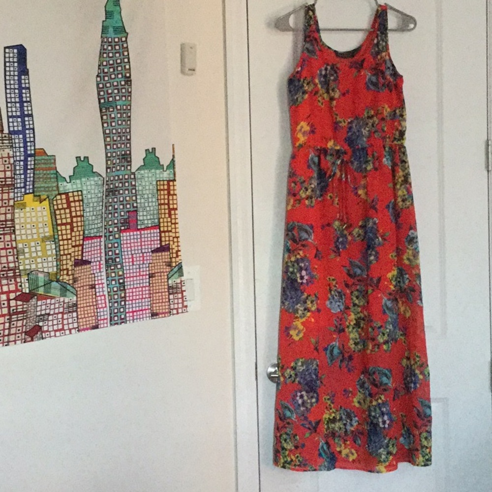 Floral Red Summer Dress